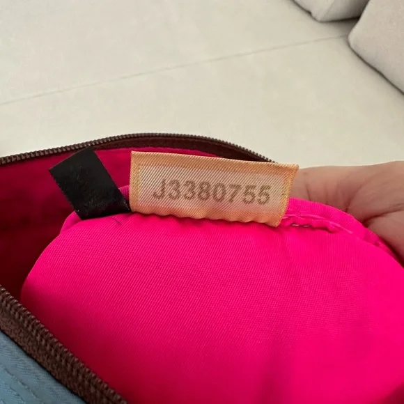 DOONEY & BOURKE BLUE TRIPLE ZIPPER FRONT CROSSBODY BAG - Picture 9 of 14